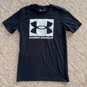Under Armour Black and Gray Logo T-Shirt